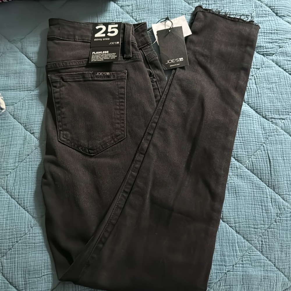 JOE'S JEANS FLAWLESS SKINNY ANKLE JEANS NEW WITH TAG black size 25